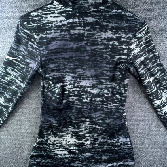 Nike Compression Women's 1/4 Zip Sweatshirt Size Small Abstract Long Sleeve - Picture 11 of 11